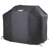 Monument Grills heavy-duty grill cover 54-inch front view protecting Mesa 400 from rain and dust