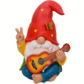 Mood Lab Garden Gnome with guitar, adds playful outdoor decor