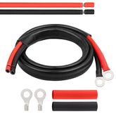 MOOKEERF solar battery cable 10AWG 3ft for efficient panel-to-battery connections