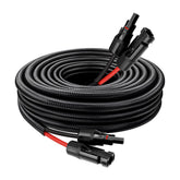 MOOKEERF solar extension cable black with IP68 connectors for durable outdoor solar setups