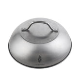 Morikavo cheese melting dome 9in traps heat for perfect cheese melt on burgers.