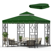 Morikoro canopy top double-tier green lace close-up shows durable fabric for outdoor use