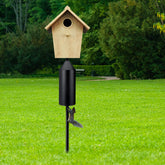 MorningRo squirrel baffle installation on a feeder pole protects birds from intruders