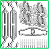 Morzejar 6in turnbuckle for adjustable tension on outdoor shade sails.