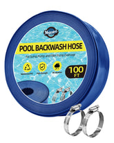 Mosenpol pool backwash hose 100ft ready for pool drainage and water transfer