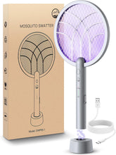 Mosiller electric fly swatter racket used indoors for pest control