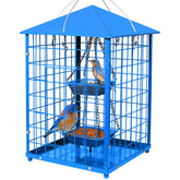 Mosloly Bluebird Feeder with cage design to deter predators and support lasting use.