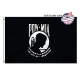 Mosprovie Pow Mia flag double-sided readiness for outdoor or indoor displays