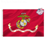 Mosprovie USMC flag with double-sided design for clear readability from both sides