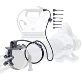 Mosquito Sniper System leaf blower mist attachment for quick, targeted pest control at home.