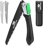 Mossy Oak folding saw with pruning blade for clean branch trimming on the trail