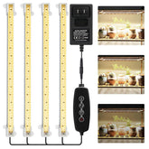 Mosthink Grow Light Strip full spectrum enhances indoor plants with natural sunlight-like coverage.
