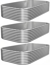 Mostmahes galvanized raised bed with open bottom supports drainage and root growth.