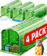 Motel Mouse four-pack packaging front shows ready-to-use humane traps