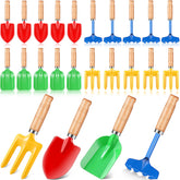 Motionchic kids garden tools collection with wooden handles for easy grip during outdoor play.