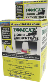 Motomco Tomcat liquid bait bottle ready for mixing and use.