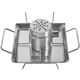 Mountain Grillers beer can chicken roaster stand on grill for juicy, evenly cooked poultry