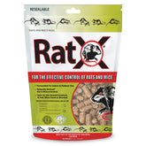 MouseX RatX pellets bag front view for all-species rodent control