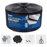 Moyios solar panel mesh roll protects rooftop from bird nesting.