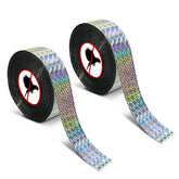 MP mypole bird scare tape ribbon on roof reflects sunlight to deter pests