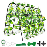 MQHUAYU cucumber trellis with U-shape stability supports two-sided planting.