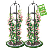 MQHUAYU garden obelisk trellis stands tall at 71 inches for climbing plants.