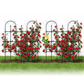 MQHUAYU garden trellis showing wide climbing space for vegetables.
