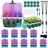 MQHUAYU self-watering seedling tray promotes steady moisture for seedlings.