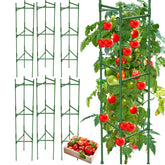 MQHUAYU tomato cage 48-inch square/triangle assembly supports tall tomatoes