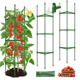 MQHUAYU tomato cage with hexagon connector provides strong garden support