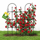 MQHUAYU trellis side view highlighting sturdy rustproof frame for climbing plants.