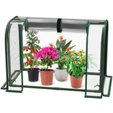 MQJIAZHI mini greenhouse on a table for seed starting and sprouting