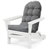 MQK Adirondack chair cushion, front view, water-repellent fabric for outdoor use