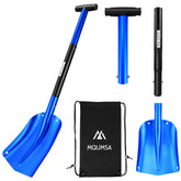 MQUMSA portable telescopic snow shovel blue for car emergencies and quick snow clearing.