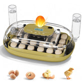 MQUPIN 24-egg incubator front view for reliable hatchery in farms or classrooms.