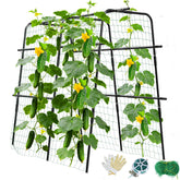 MQUPIN cucumber trellis with U-shaped arch support for sturdy climbing plants.
