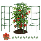 MQUPIN tomato cage square frame provides sturdy garden support for plants