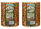 Mr. Bird Bugs, Nuts & Fruit seed cylinder on a feeder attracts diverse backyard birds