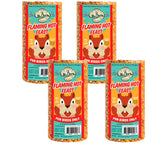Mr. Bird Flaming Hot Feast 4-pack cylinder block ready for outdoor feeding