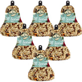 Mr. Bird fruit-nut-seed-bell-hanging attracts a variety of birds with a mess-free, season-long display
