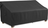 MR.COVER 3-Seater cover top view protects a wide outdoor sofa from weather.