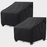 MR. COVER waterproof outdoor chair cover protecting a chair from rain and dirt