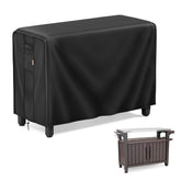 MR. COVER 52-inch cover shields Keter Unity XL from rain and sun.
