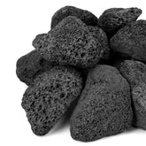 Mr. Fireglass lava rock granules for fire pits and landscaping.