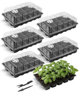 Mr. Pen seed starter tray 15-cell kit with clear dome for easy germination monitoring.