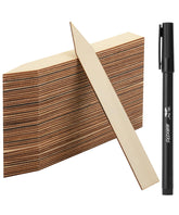 Mr. Pen wood plant labels set of 100 for easy garden organization and reuse.