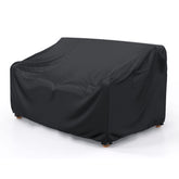 Mrrihand heavy-duty patio sofa cover front view protects a 60-inch loveseat from rain and sun.