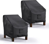 Mrrihand Patio Chair Cover waterproof full-view protects outdoor furniture from rain and sun.