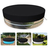 MRWiZMS stock tank cover waterproof and UV resistant, protecting your round pool from sun and rain