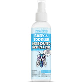 Ms. Pixie's Baby Mosquito Repellent bottle provides gentle protection for outdoor play.